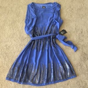 Blue Sequined Dress
